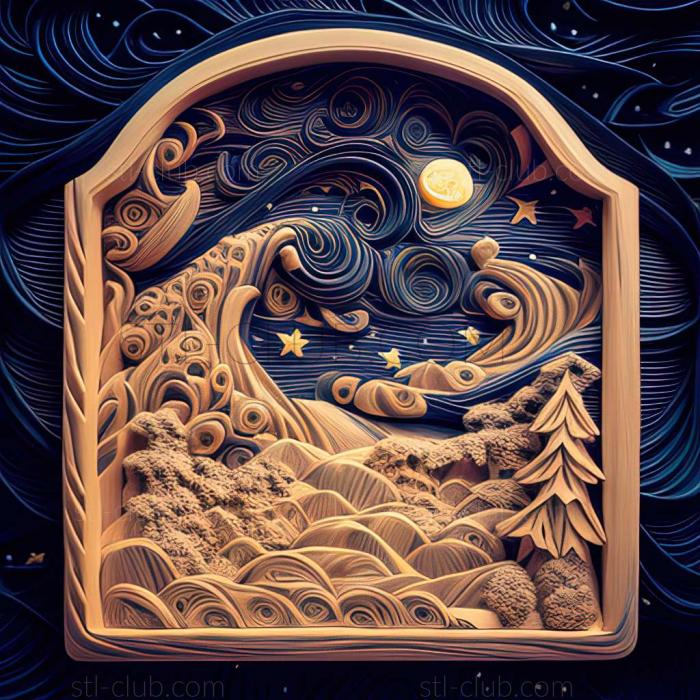 3D model starry night (STL)